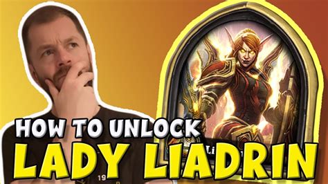 How To Unlock Lady Liadrin Guide Hearthstone Hero Portrait Youtube