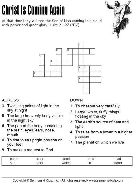 Pin On Bible Crossword Puzzles For Kids