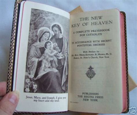 Key Of Heaven Vintage Antique Catholic Prayer Book Mint 19123577