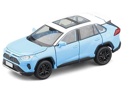 Black White Blue 132 Scale Diecast 2020 Toyota Rav4 Toy Nb4t383