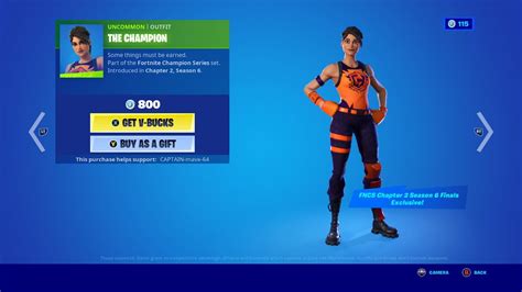 New The Champion Skin Fortnite Item Shop May 26 2021 Youtube