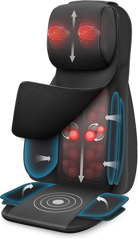 Buy Snailax Neck Back Massager With Heat Full Body Massage Chair Pad