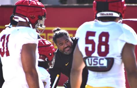 Trojansports Video Of Uscs Defense Going Through Early Drill Work