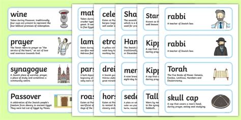 Judaism Word Cards Definitions Teacher Made Twinkl