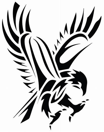 Tribal Hawk Tattoo Eagle Designs Tattoos Clipart