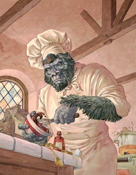 Gorilla Chef Art By David Hohn