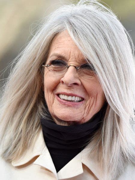 Diane Keaton Celebrities Who Love Their Gray Hair Photos Long
