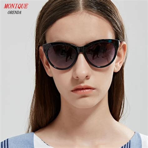 luxury cat eye sunglasses women brand designer retro vintage blue tortoiseshell women female