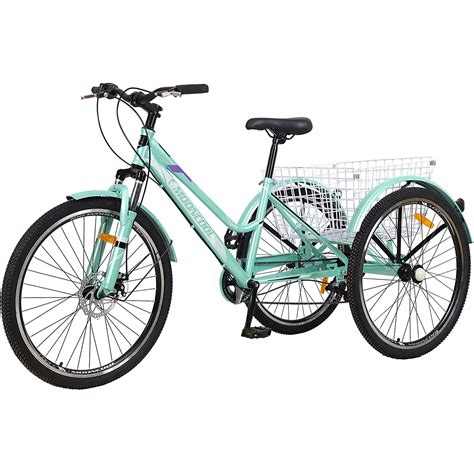 Adult Mountain Tricycle 7 Speed Three Wheel Bikes For Adults 242627