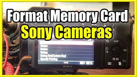 How To Format Sd Memory Card On Sony Camera And Erase All Data Easy