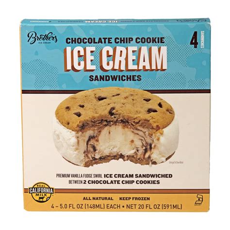 Chocolate Chip Cookie Ice Cream Sandwiches Brothers Desserts
