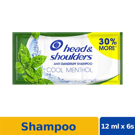Head And Shoulders Anti Dandruff Shampoo Cool Menthol Tri Sachet 12mlx6s