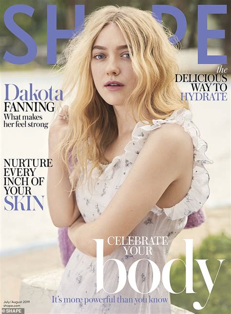 Dakota Fanning Looks Flirty On The Cover Of Shape Magazines June Issue Daily Mail Online