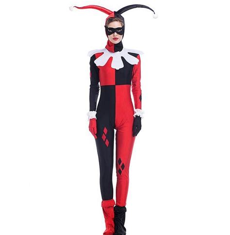 Classic Harley Quinn Jester Costume Costume Rebel