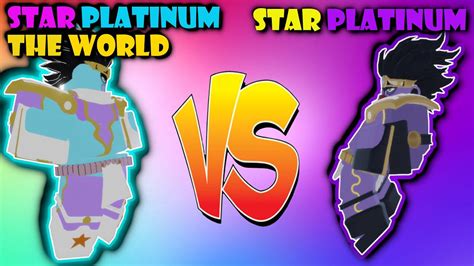 Star Platinum Vs Star Platinum The World Yba Youtube