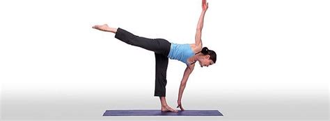 It is an intermediate pose because it demands balance of the body and coordination of the muscles to perform this pose. Revolved Half Moon Pose helps and workout in strenghtening ...