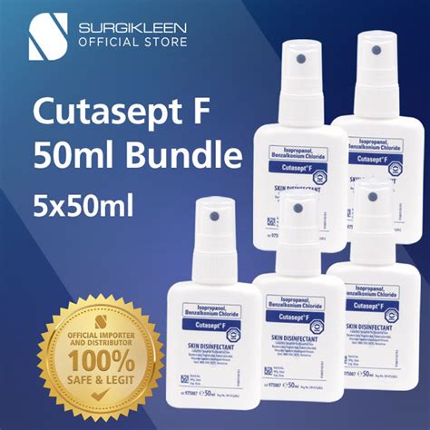 Cutasept F 50ml 5 Bottles Alcohol Based Skin Disinfectant For Minor