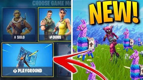 New “playground” Ltm Gamemode In Fortnite New Fortnite Update