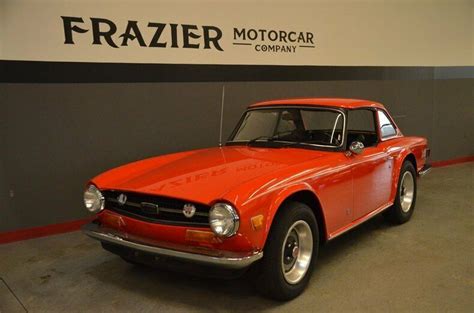 Pimento Red Rock Solid Early Tr6 With Hard Top Classic Triumph Tr6