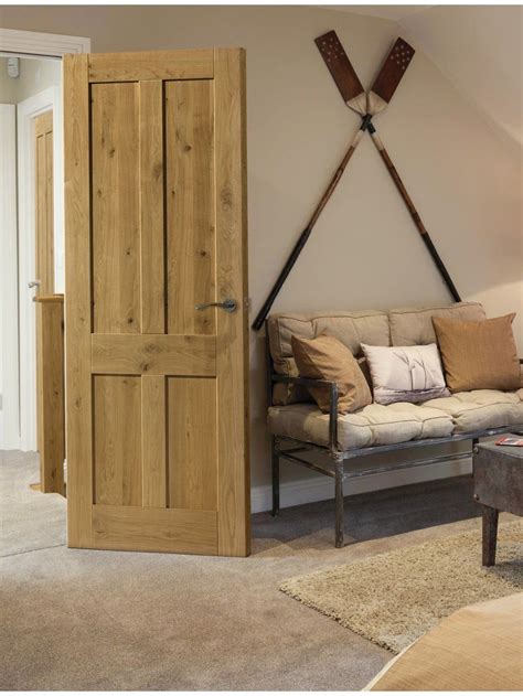 Rustic Oak 4 Panel Internal Door Ro4p In 2021 Cottage Doors