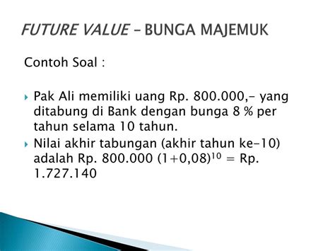 Maybe you would like to learn more about one of these? 14++ Contoh Soal Present Value Dengan Bunga Majemuk ...