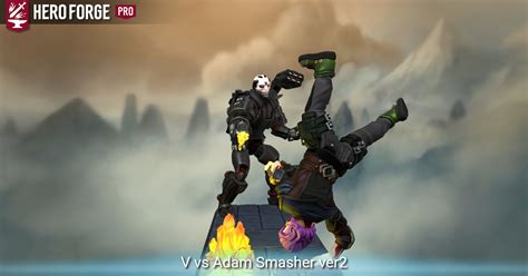V Vs Adam Smasher Ver2 Made With Hero Forge