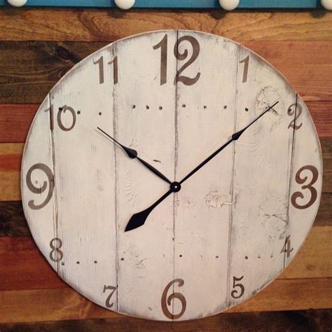 Large Painted Pallet Clock Made From Reclaimed Wood Pallet Clock