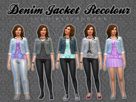 Denim Jacket Recolour The Sims 4 Catalog