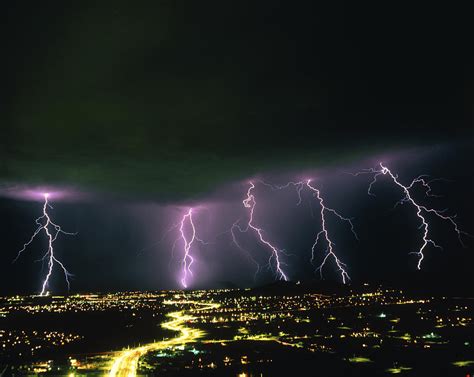 Lightning Over Tucson Arizona Photograph By Keith Kent