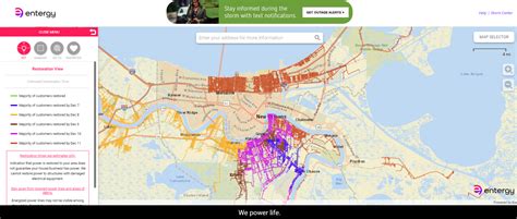 How To Use The Outages Map Entergy Storm Center