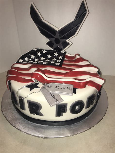 Flag Air Force Cake Baked By Mb No Bake Cake Cake Baking