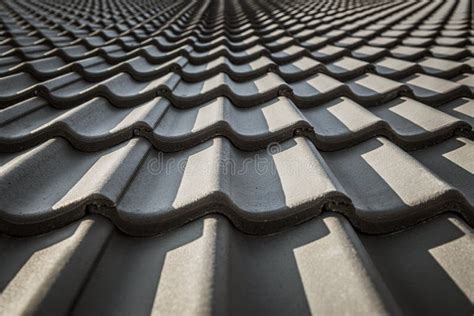 Black Ceramic Roof Tiles Stock Photo Image Of Professional 172286912