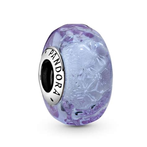 Pandora Wavy Lavender Murano Glass Charm 798875c00 Ben Bridge Jeweler