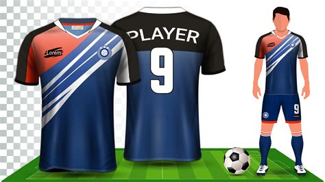 Download Football Soccer Apparel Vector Mockup Template Pack - Hockey