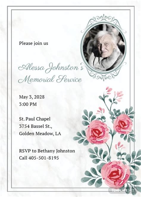 How do i write a website proposal template? Free Memorial Service Invitation Template | Template.net