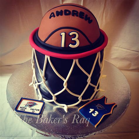 Okc Thunder Basketball Cake Fruit Wedding Cake Wedding Cake Recipe Cake Pop Recipe Wedding