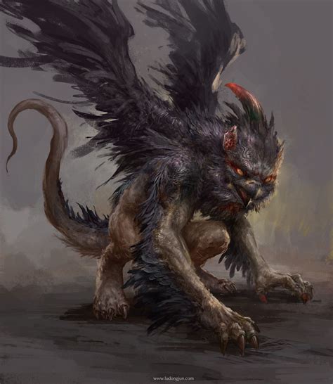 Artstation Creatures Dongjun Lu Fantasy Creatures Art Creature