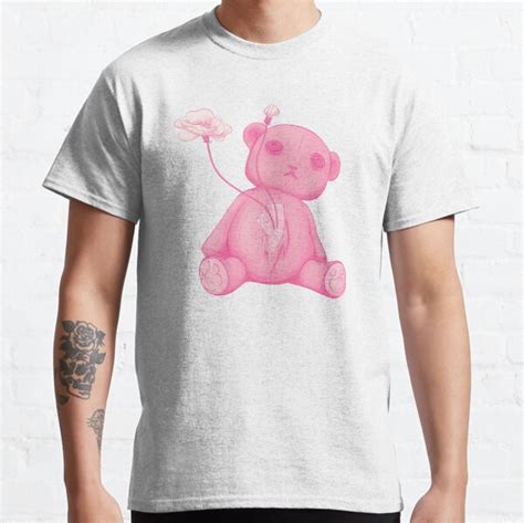 Torn Teddy Bear With The Pink Flower T Shirt By Ashleulee Redbubble