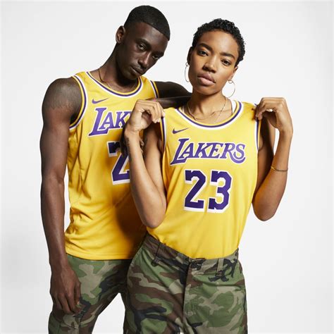 Lebron James Lakers Icon Edition Nike Nba Swingman Jersey In
