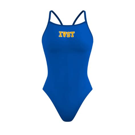 Indian Valley Swim Team Skinny Strap Swimsuit Q Team Store