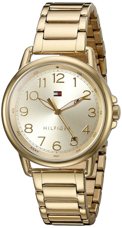 Tommy Hilfiger Womens Casey Quartz Gold Plated Casual Watch Model