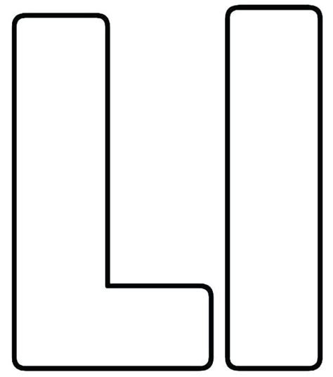 Letter L Coloring Page For Kids