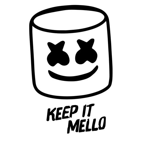 Marshmello Keep It Mello Ideen Fürs Zeichnen Kunstzeichnungen