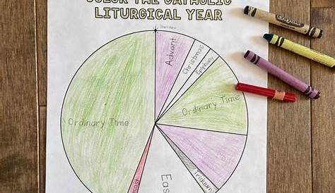 Liturgical Calendar Printable Coloring Page Sheet Lazy Liturgical Year