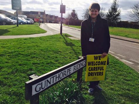Gunthorpe Safer Peterborough Speed Signs Councillor Andrew