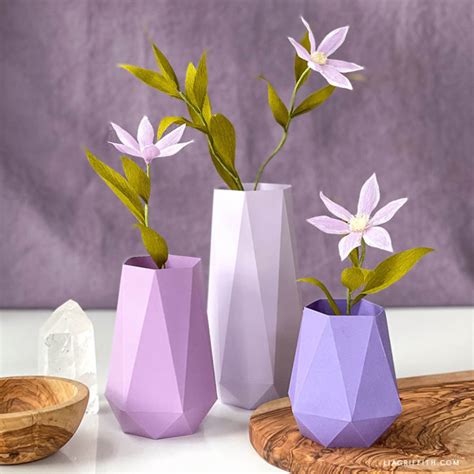 Lia Griffith Geometric Paper Vases