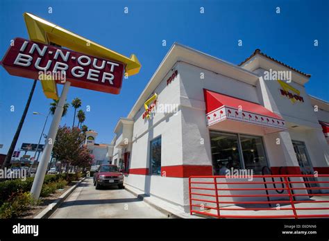 In N Out Burger Sunset Boulevard Hollywood Los Angeles California