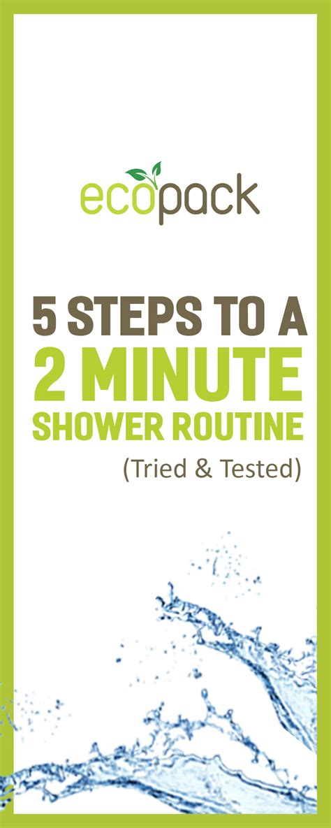 5 Steps To A 2 Minute Shower Routine Shower Routine Routine Save Earth