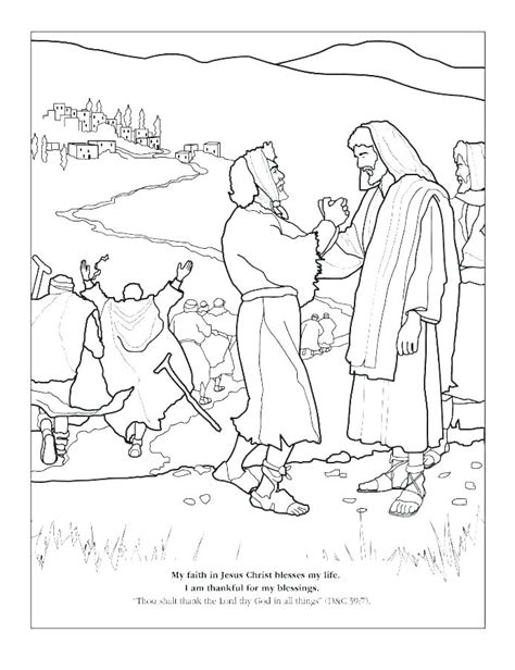 Jesus Heals Coloring Page At Free Printable