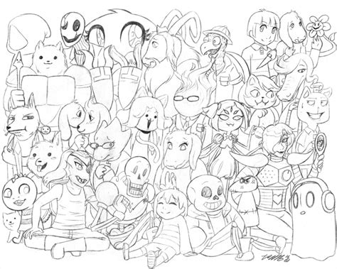 Undertale Coloring Pages Coloring Home